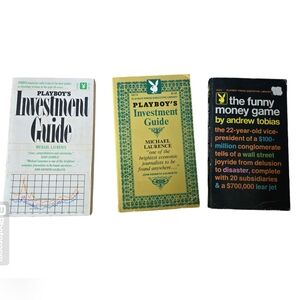 Set of 3 Vintage paperback Investment books by PLAYBOY Press